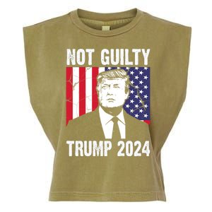 Trump Not Guilty 2024 Free Trump Usa Election Garment-Dyed Women's Muscle Tee