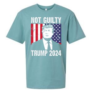 Trump Not Guilty 2024 Free Trump Usa Election Sueded Cloud Jersey T-Shirt