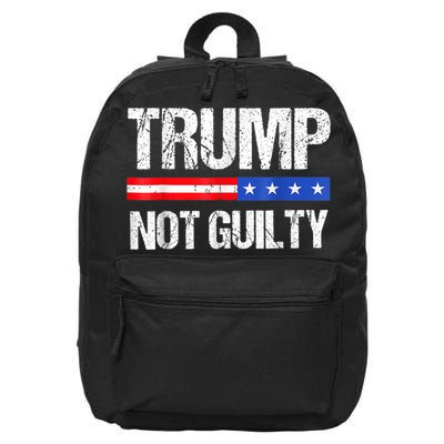Trump Not Guilty, Trump Campaign 16 in Basic Backpack
