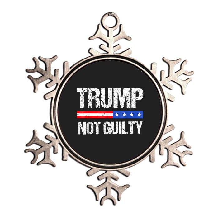 Trump Not Guilty, Trump Campaign Metallic Star Ornament