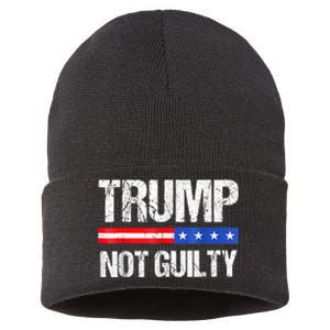 Trump Not Guilty, Trump Campaign Sustainable Knit Beanie