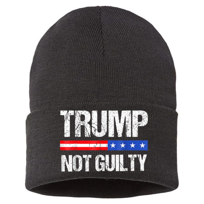 Trump Not Guilty, Trump Campaign Sustainable Knit Beanie