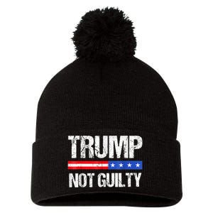 Trump Not Guilty, Trump Campaign Pom Pom 12in Knit Beanie