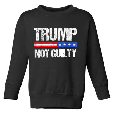 Trump Not Guilty, Trump Campaign Toddler Sweatshirt