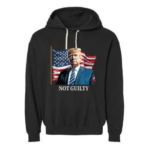 Trump Not Guilty Garment-Dyed Fleece Hoodie