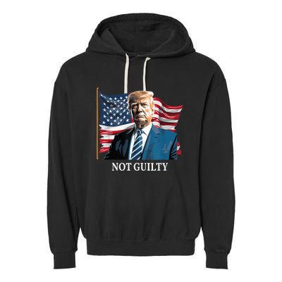 Trump Not Guilty Garment-Dyed Fleece Hoodie