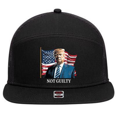 Trump Not Guilty 7 Panel Mesh Trucker Snapback Hat