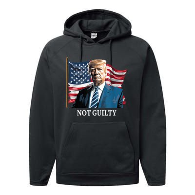 Trump Not Guilty Performance Fleece Hoodie