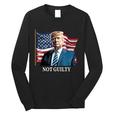 Trump Not Guilty Long Sleeve Shirt