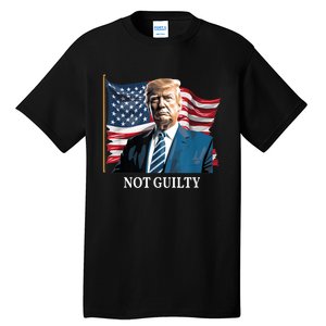 Trump Not Guilty Tall T-Shirt