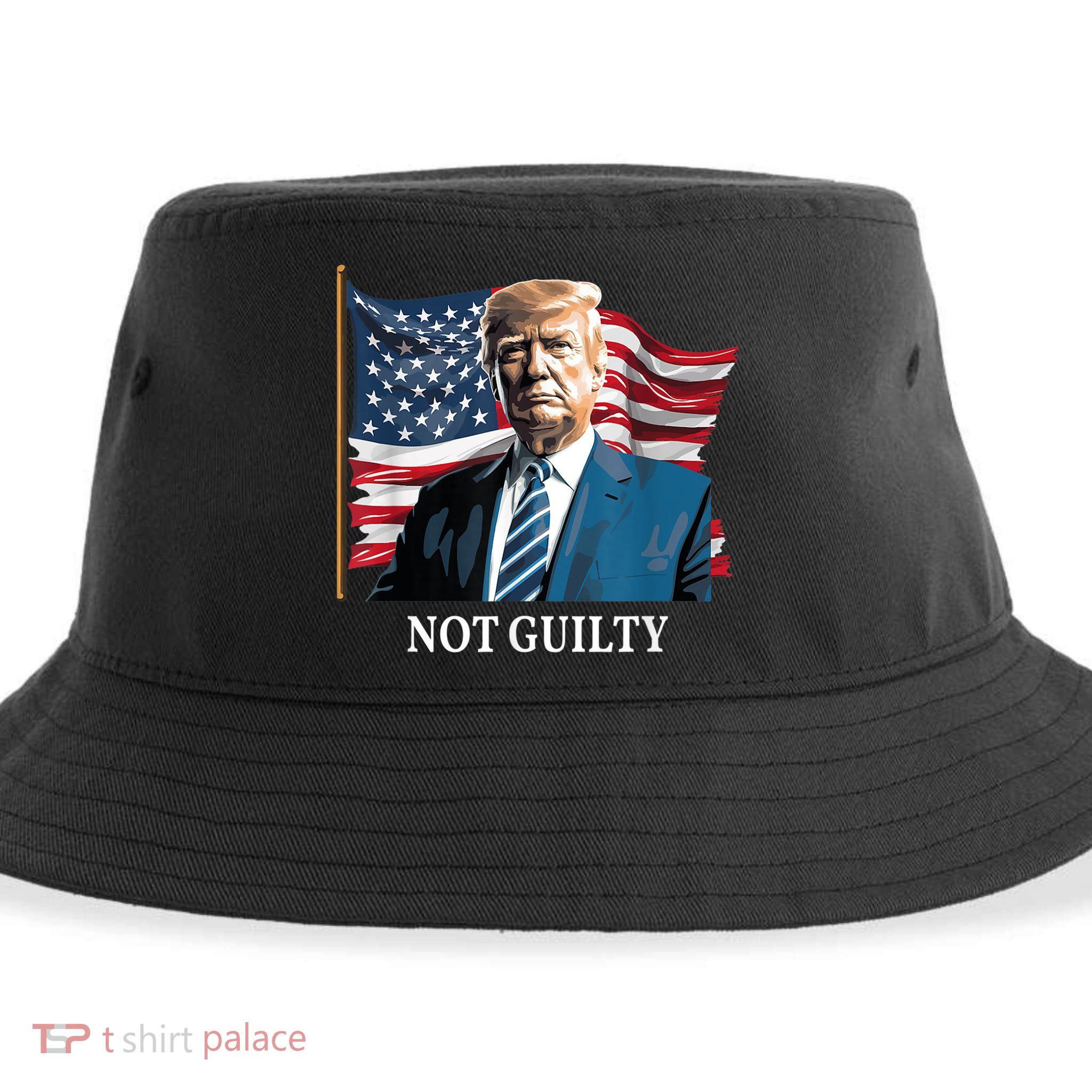 Trump Not Guilty Sustainable Bucket Hat
