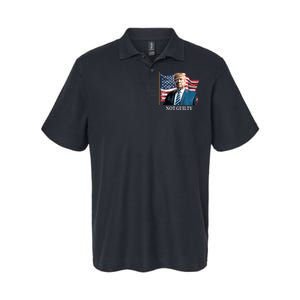 Trump Not Guilty Softstyle Adult Sport Polo