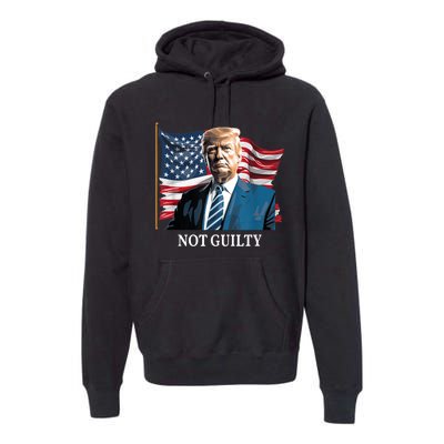 Trump Not Guilty Premium Hoodie