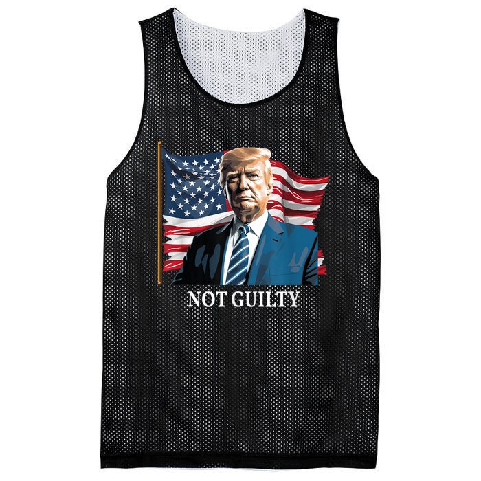 Trump Not Guilty Mesh Reversible Basketball Jersey Tank