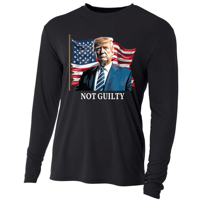 Trump Not Guilty Cooling Performance Long Sleeve Crew