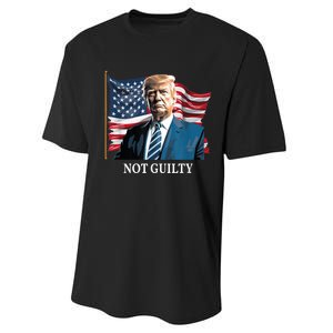 Trump Not Guilty Performance Sprint T-Shirt