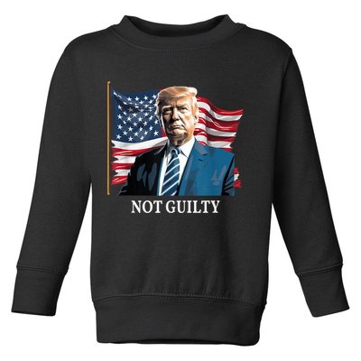 Trump Not Guilty Toddler Sweatshirt
