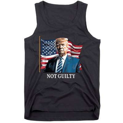 Trump Not Guilty Tank Top