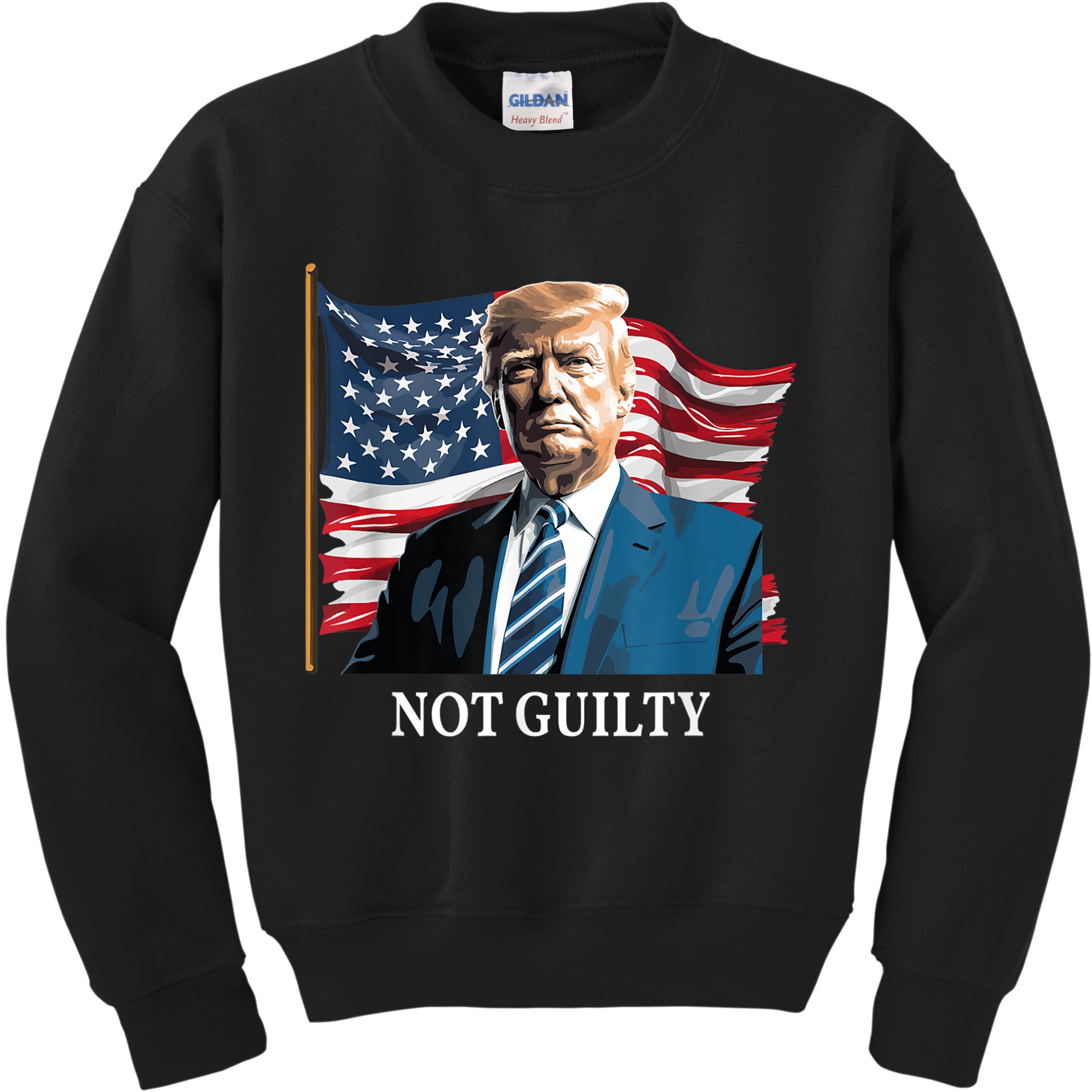 Trump Not Guilty Kids Sweatshirt