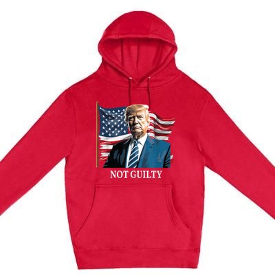 Trump Not Guilty Premium Pullover Hoodie