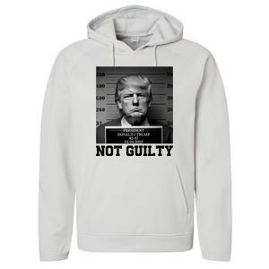 Trump Not Guilty Free Trump Performance Fleece Hoodie