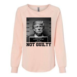 Trump Not Guilty Free Trump Womens California Wash Sweatshirt