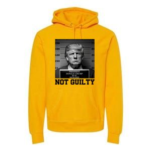 Trump Not Guilty Free Trump Premium Hoodie