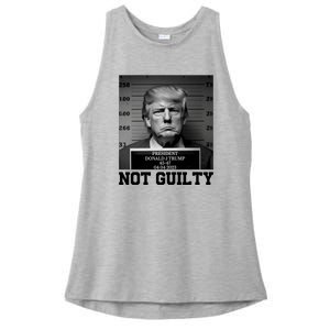 Trump Not Guilty Free Trump Ladies PosiCharge Tri-Blend Wicking Tank