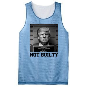 Trump Not Guilty Free Trump Mesh Reversible Basketball Jersey Tank