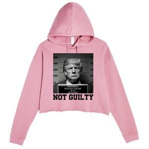 Trump Not Guilty Free Trump Crop Fleece Hoodie