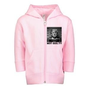 Trump Not Guilty Free Trump Toddler Zip Fleece Hoodie