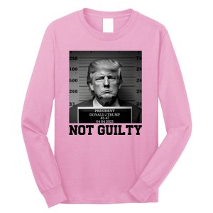 Trump Not Guilty Free Trump Long Sleeve Shirt