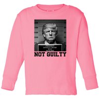 Trump Not Guilty Free Trump Toddler Long Sleeve Shirt