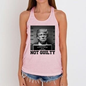 Trump Not Guilty Free Trump Women's Knotted Racerback Tank