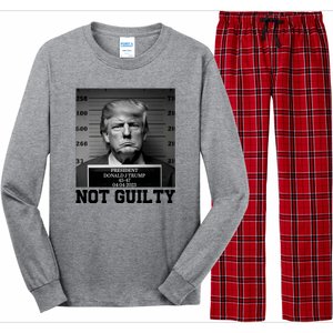 Trump Not Guilty Free Trump Long Sleeve Pajama Set