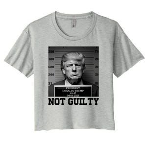 Trump Not Guilty Free Trump Women's Crop Top Tee