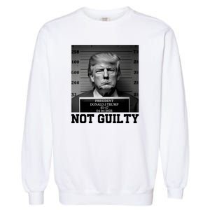 Trump Not Guilty Free Trump Garment-Dyed Sweatshirt