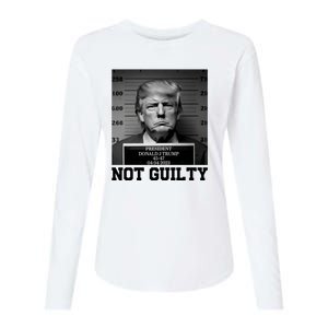 Trump Not Guilty Free Trump Womens Cotton Relaxed Long Sleeve T-Shirt