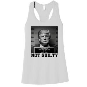 Trump Not Guilty Free Trump Women's Racerback Tank