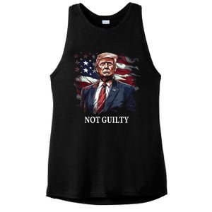 Trump Not Guilty Ladies PosiCharge Tri-Blend Wicking Tank