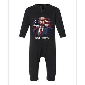 Trump Not Guilty Infant Fleece One Piece