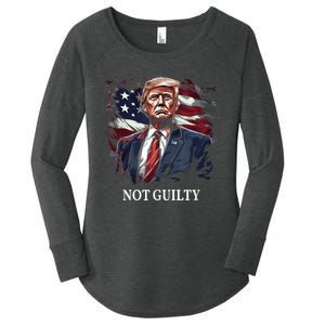 Trump Not Guilty Women's Perfect Tri Tunic Long Sleeve Shirt