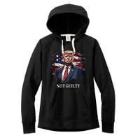 Trump Not Guilty Women's Fleece Hoodie