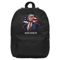 Trump Not Guilty 16 in Basic Backpack