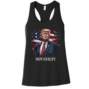 Trump Not Guilty Women's Racerback Tank