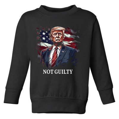 Trump Not Guilty Toddler Sweatshirt