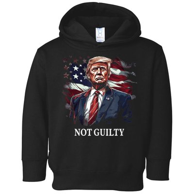 Trump Not Guilty Toddler Hoodie