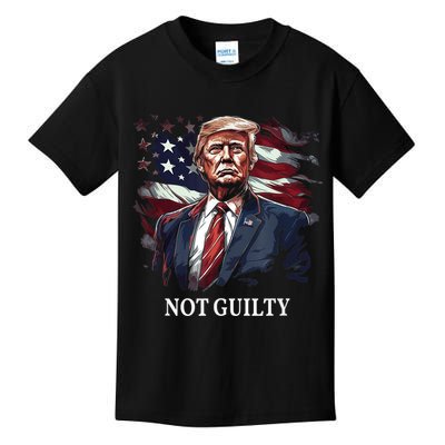 Trump Not Guilty Kids T-Shirt