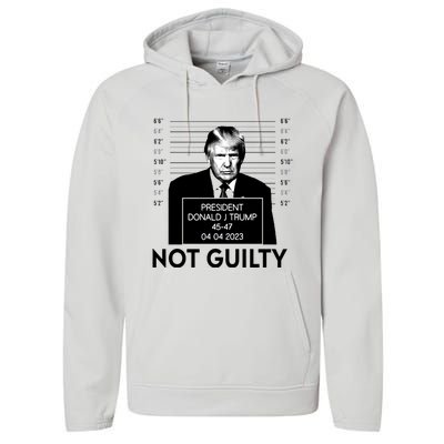 Trump Not Guilty Performance Fleece Hoodie