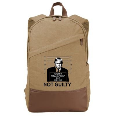 Trump Not Guilty Cotton Canvas Backpack